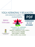 Yoga Hormonal y Relajacion Cuencoterapia