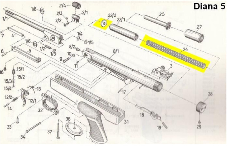 DIANA Mod 5 Eclaté | PDF