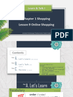 Lesson 9 Onling Shopping