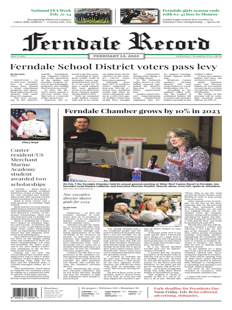 Ferndale Record 02142024 PDF Annual Percentage Rate Loans