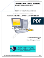 Deeksha Degree College, Nirmal: Fundamentals of Computers