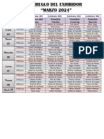 Exhibidor para El Mes de Marzo 2024