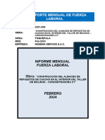 2291-008 REPORTE FUERZA LABORAL - Ingemin Service SAC - Febrero 2024