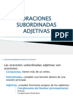 Oraciones Subordinadas Adjetivas