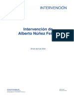 Intervención Alberto Núñez Feijóo en Sede PP 