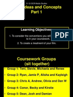 Initial Ideas and Concepts: Learning Objectives