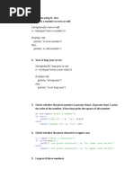 Python Programs Using If and Loops