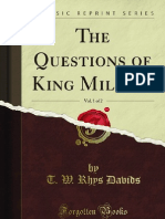 The Questions of King Milinda Vol 1 of 2