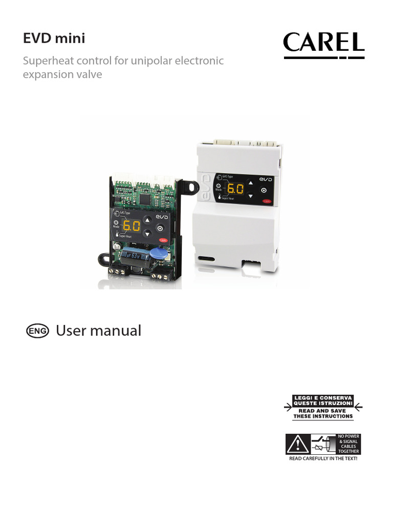 EVD Mini User Manual and Warnings | PDF | Electrical Engineering