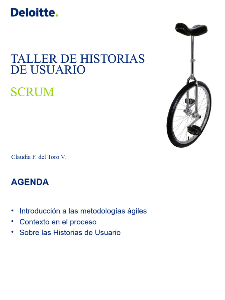 Taller de historias estimacion y roadmap v1 deloitte pdf