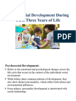 Psychosocial Development During First Three Years of Life