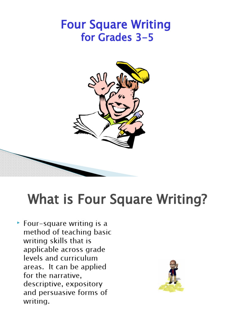 Four square writing for grades 3 5 pdf learning cognitive science