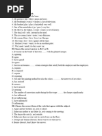 Subject-Verb Agreement Practice | PDF