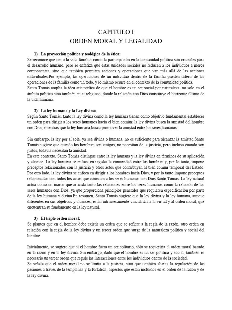 Claves de la ley natural | PDF | Tomás de Aquino | Moralidad