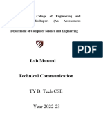 LAB MANUALTechnical CommTY (Computer Science)