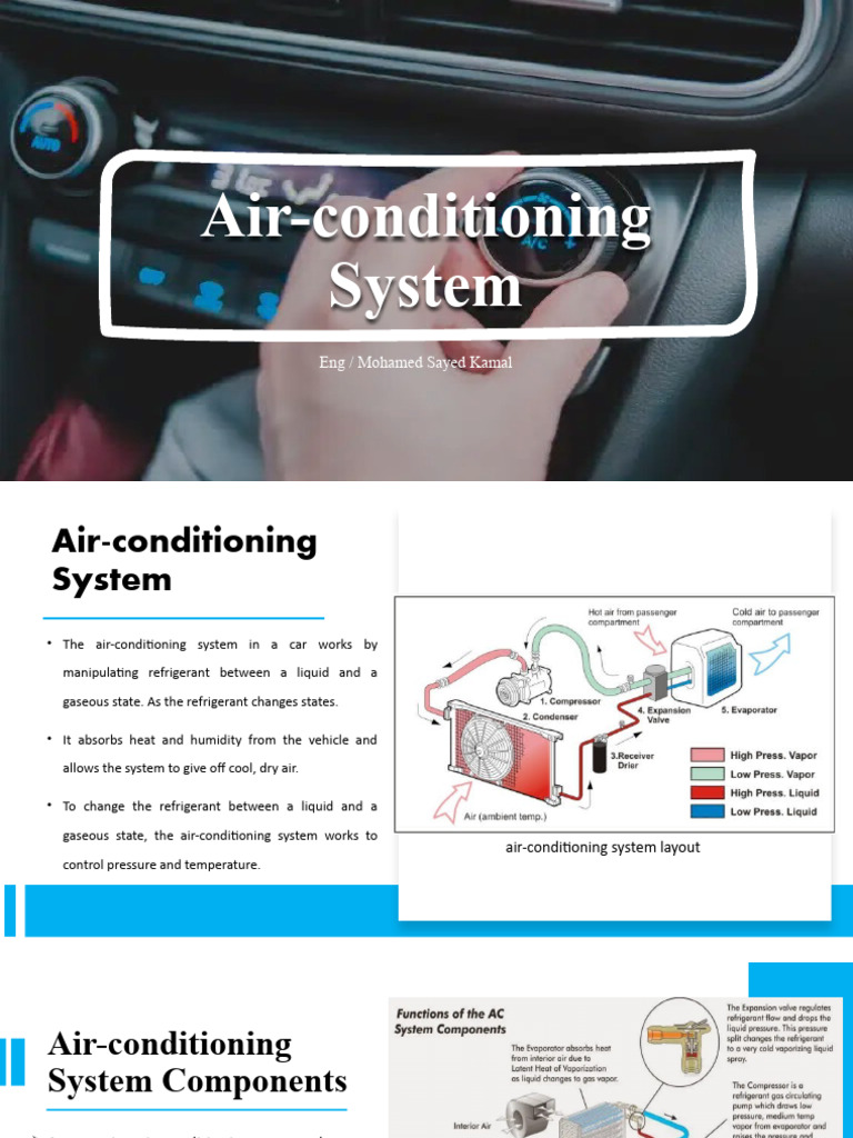 Car Air Conditioning System Overview | PDF | Air Conditioning | Temperature