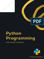 Project List Python Programming