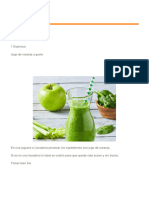 Jugo Verde - Recetas - Caif