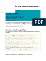 La Synthèse de Documents DALF C1