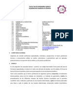 Silabo Química Analítica II - FIQ - 2024-I Rosa Souza Nájar