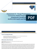 NURS1039 Assessment 3 Guidelines