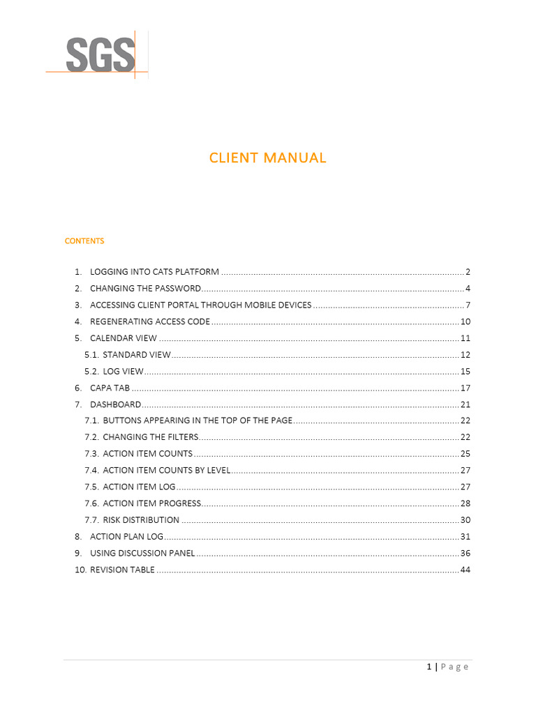 CATS Client Portal User Guide | PDF | Login | Google Play
