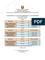  Calendario de Avaliacoes I Trimestre