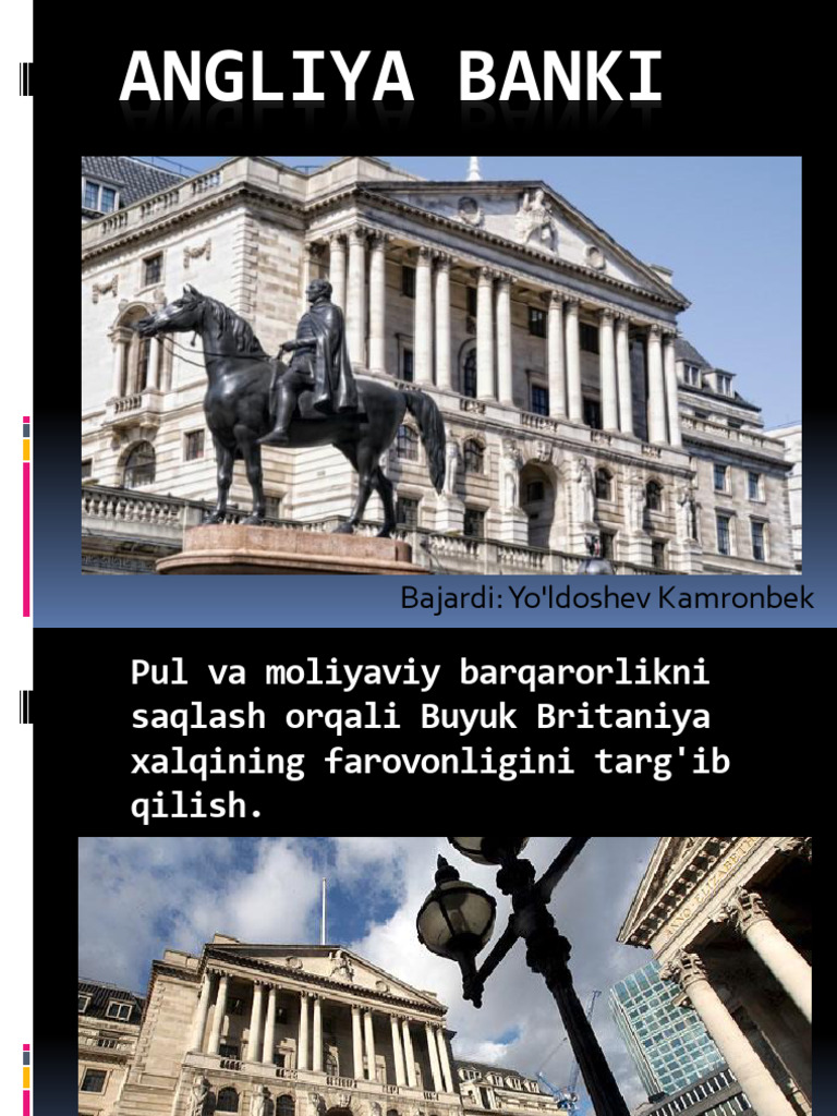 Angliya Bank Tizimi | PDF