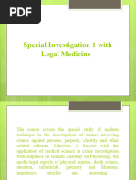 Special Investigation 1 With Legal Medicine