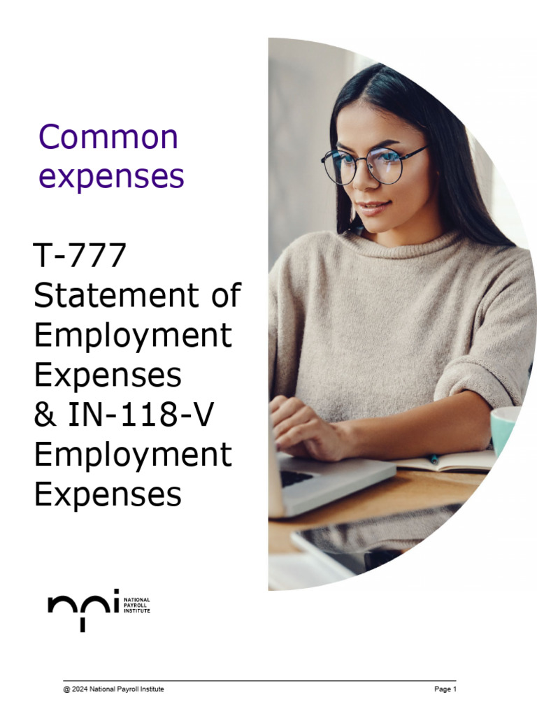 Claiming Employment Expenses Guide | PDF | Payroll Tax | Expense