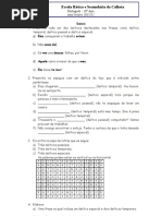 referência deítica exercícios