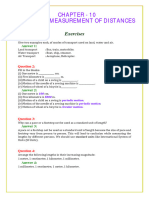 Chapter - 10 Motion & Measurement of Distances: Exercises