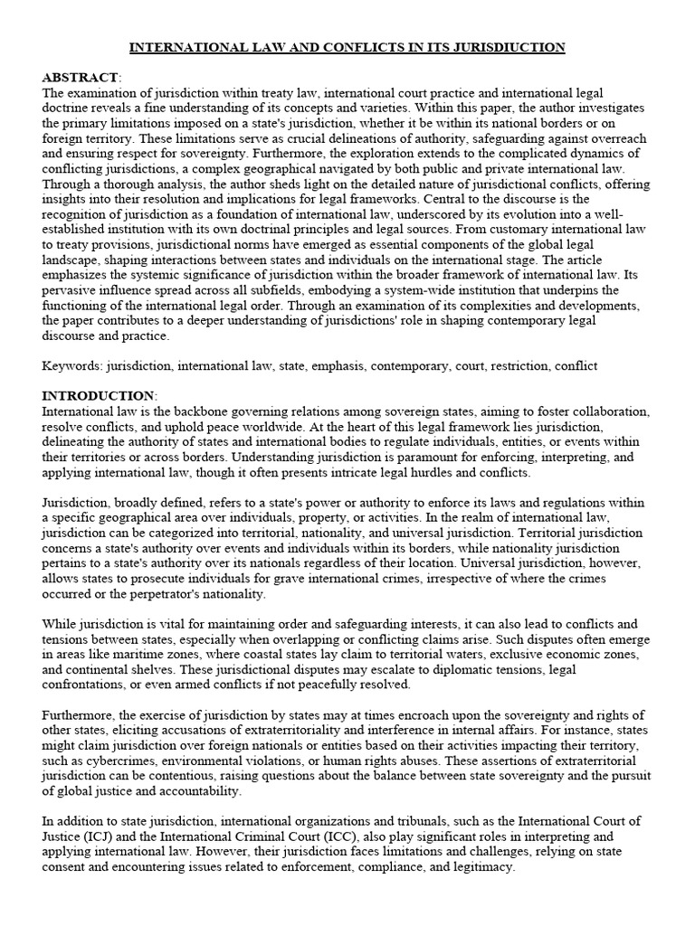 RP 2 | PDF | Jurisdiction | International Law