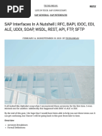 SAP Interfaces in RFC BAPI IDOC EDI 1714207340