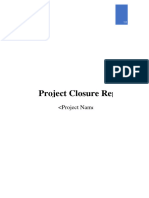 Project Closure Report Template - v0.1