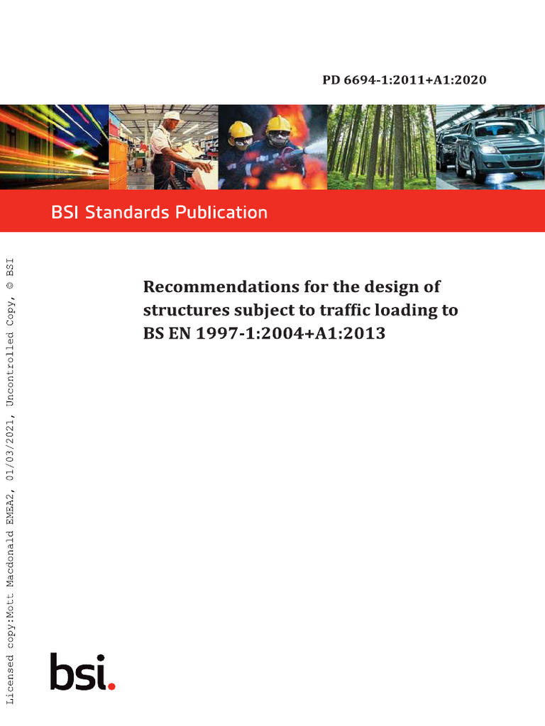 PD 6694-1 2011+a1 2020 | PDF