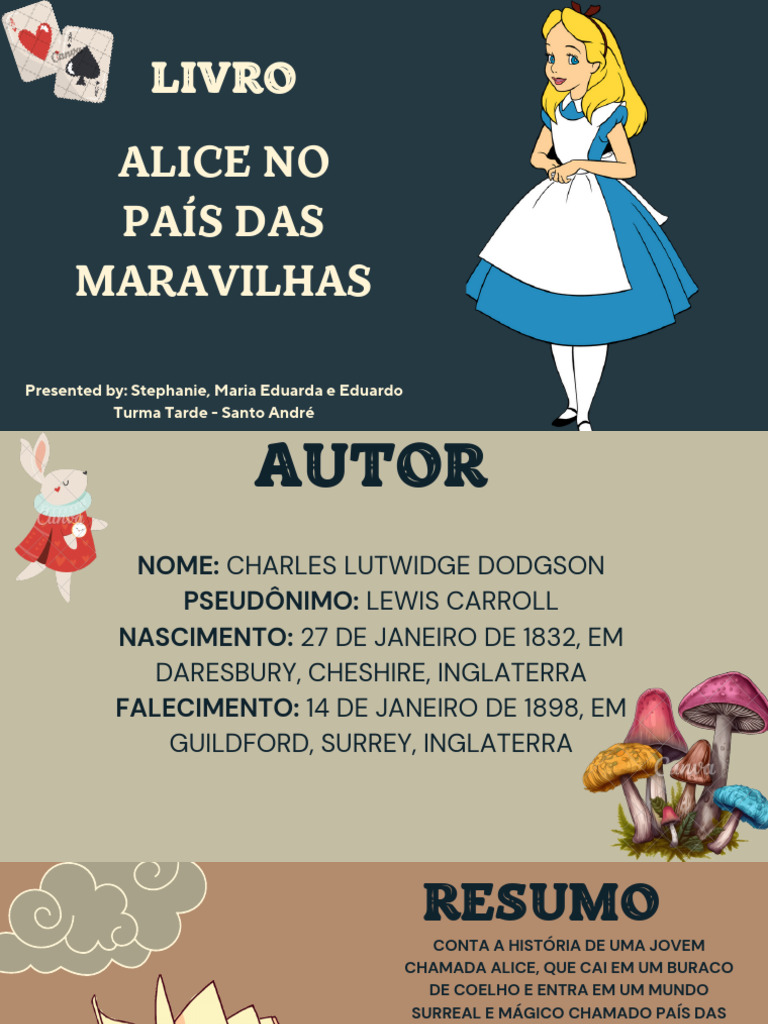 Alice No País Das Maravilhas | PDF | Clássicos