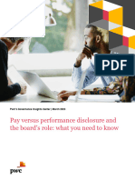 2023 March - PWC - Pay Versus Performance Disclosure and The Boards Role