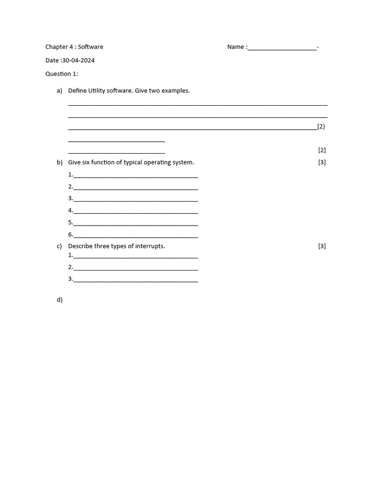 Chapter 4 Test | PDF | Business | Technology & Engineering