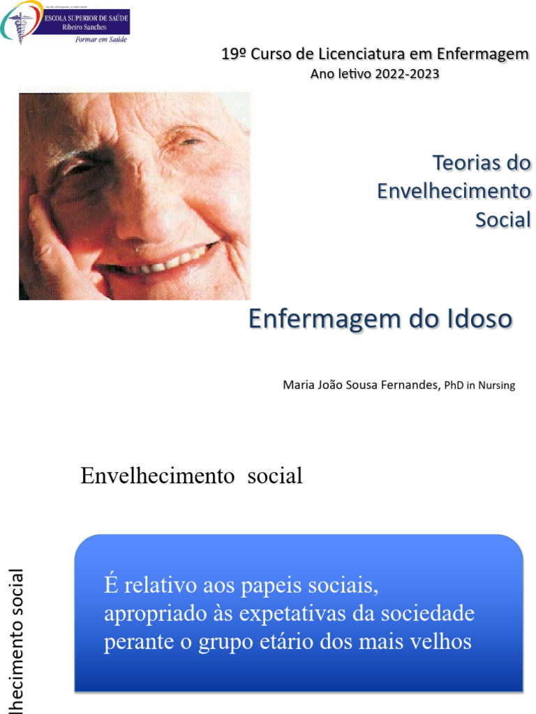 Teorias do Envelhecimento Social na Enfermagem | PDF | Envelhecimento ...