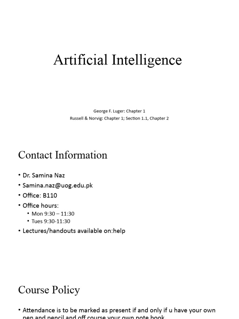 Ai lec1 intro to ai download free pdf artificial intelligence