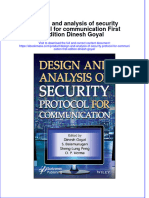 Free Download Design and Analysis of Security Protocol For Communication First Edition Dinesh Goyal Full Chapter PDF