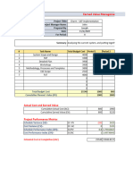 Earned Value Management Template