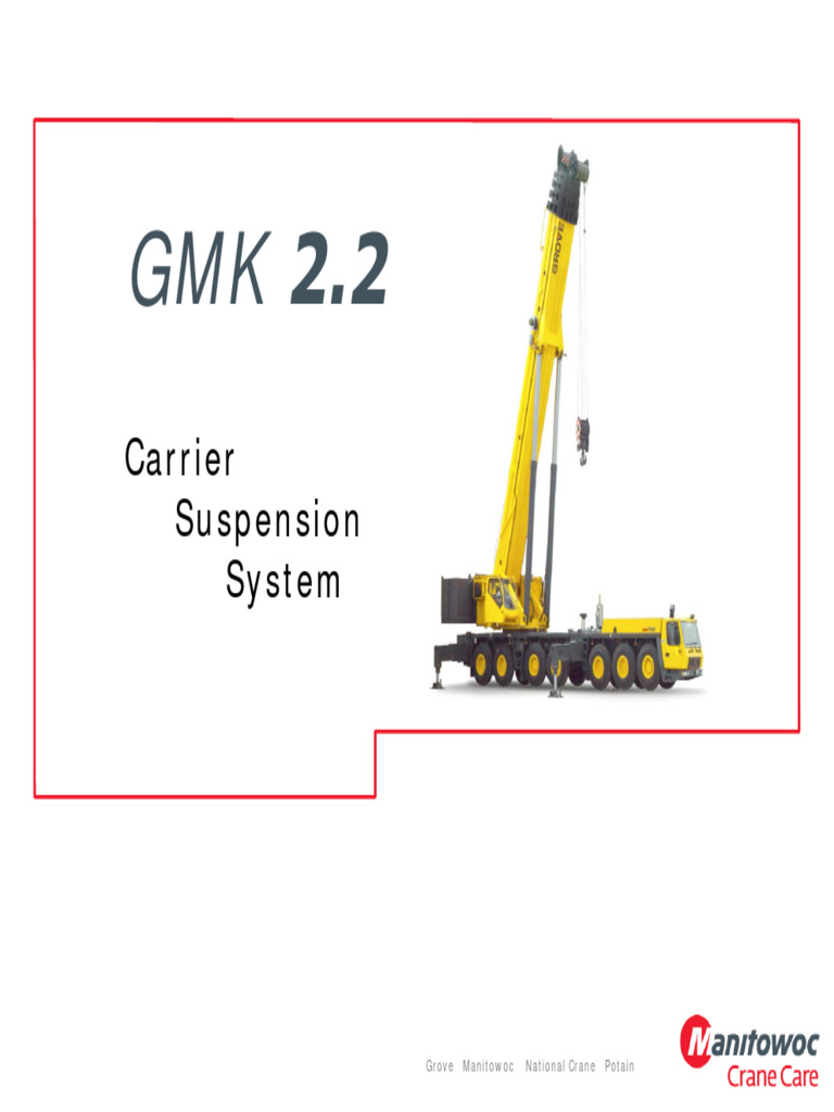 GMK Carrier Suspension | Download Free PDF | Crane (Machine) | Vehicle ...