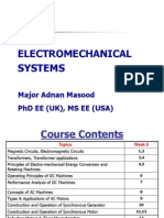 EM 232 Electromechanical Systems: Major Adnan Masood PHD Ee (Uk), Ms Ee (Usa)