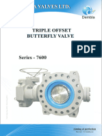 Series 7600 Triple Offset Butterfly Valve