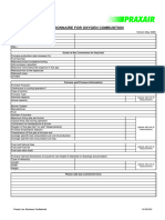 Praxair Furnace Questionnaire