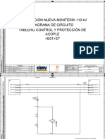 Subestación Nueva Montería 110 KV Diagrama de Circuito Tablero Control Y Protección de Acople E01+E7