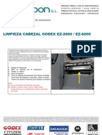 Limpieza Cabezal Godex Ez-2000 Ez-6000