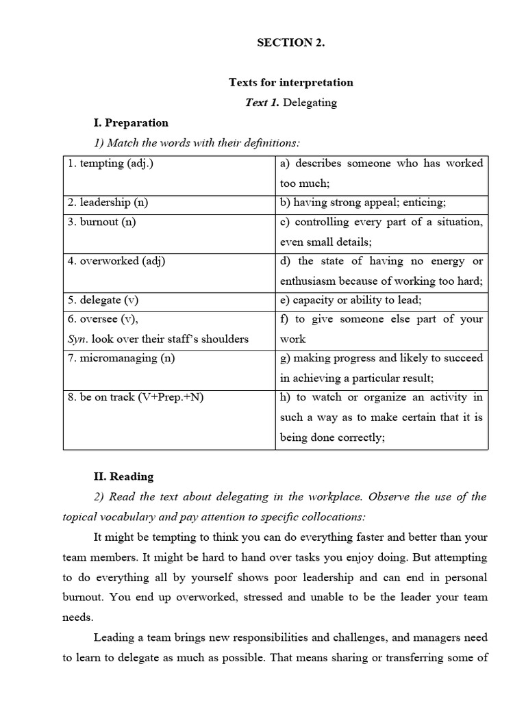Effective Delegation and Conflict Management | PDF | Leadership ...